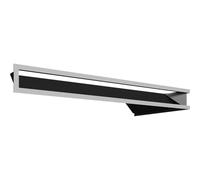 KRATKI Grille d'aération d'angle Gauche en Acier Inoxydable 80 x 40 x 9 cm