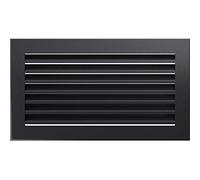 Kratki Grille d'aération pour cheminée Fresh 17 cm x 30 cm Graphite