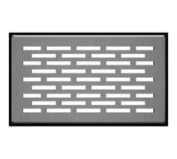 Kratki Grille de Protection pour système de Ventilation - en Acier Inoxydable revêtu par pulvérisation - Poids léger : 8,6 x 15,2 x 4,5 cm - Entrée polie