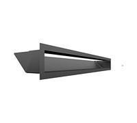 Kratki Grille de Ventilation AIR SF, Dimensions L80 x H9 x P7,85 cm, Surface utile 347 cm2, entrée d'air à 45°, Poids 1,6 kg