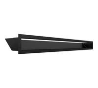 KRATKI Grille de ventilation de cheminée LUFT 9x100 noir Slim