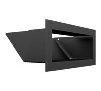 KRATKI Grille de ventilation de cheminée LUFT 9x20 noir Slim
