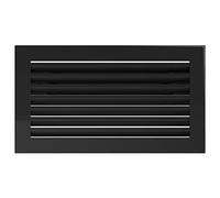 KRATKI grille de ventilation grille de cheminée FRESH 17cm x 17cm noir