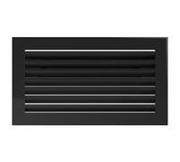 KRATKI grille de ventilation grille de cheminée FRESH 17cm x 17cm noir