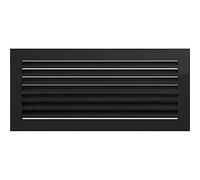 KRATKI Grille de Ventilation Grille de cheminée Fresh 17cm x 37cm Noir