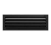 Kratki Grille de Ventilation Grille de cheminée Fresh 17cm x 49cm Noir