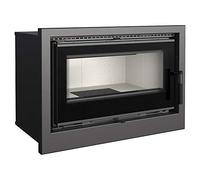 KRATKI Insert de cheminée Arke - Foyer fermé - Poids : 110 kg - Dimensions : H 52 x l 76 x P 47 - Carburant : Bois, Puissance Thermique nominale 8 KW, Classe d'efficacité énergétique A+.