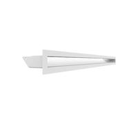 KRATKI LUFT/6/80/45S/B/SF Grille de Ventilation Luft 6 x 80 Blanc Slim d'aération