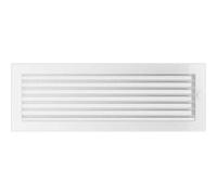 Kratki.pl - Grille d'aération avec volet de règlage - Blanche - 17x49 cm