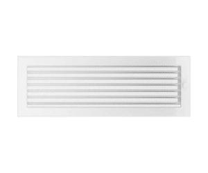Kratki.pl - Grille d'aération avec volet de règlage - Blanche - 17x49 cm