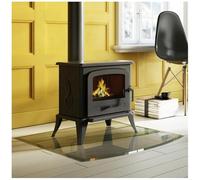 KRATKI Poêle à bois en fonte KOZA K7 5kW Ø130mm avec jeu de raccordement | Gamme de puissance 3-8kW | Poêle économique ECO-DESIGN | Poêles rétro vintage | Poêles suédois | Scandinave | Classe