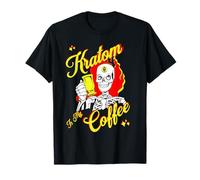 Kratom is My Coffee Exotic Tea Lovers Tête de Mort 3ème œil T-Shirt