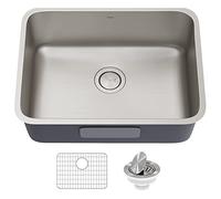 Kraus Dex KA1US25B Évier de cuisine encastrable en acier inoxydable - Calibre 16-63,5 cm