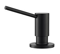 KRAUS Distributeur de Savon ou de Lotion de Cuisine avec Bouteille de Grande capacité de 500 ML et Pompe en Laiton Noir Mat