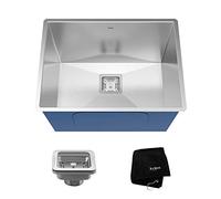 Kraus KHU24L Pax Zero-Rayon 24 "18 Gauge Handmade Undermount cuve simple en acier inoxydable blanchisserie et Utility Sink