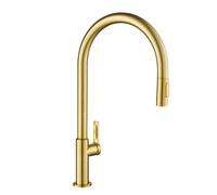 Kraus KPF-2821BB Oletto Robinet de cuisine à poignée unique et à arc haut, 53,3 cm, bronze brossé