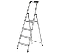 Krause 126320 Escabeau à marches Safety Escabeau en aluminium. 4 marches
