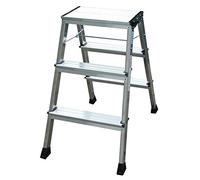 Krause 130068 Marche-pied pliable à roulettes 2X3 Krause Rolly AluminiumHauteu