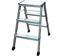 Krause 130068 Marche-pied pliable à roulettes 2X3 Krause Rolly AluminiumHauteu