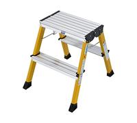 Marche-pied pliable à roulettes alu jaune Krause Rolly Krause 130044 Hauteur de travail (max.) (dé