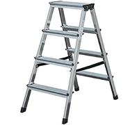 Krause Dopplo Double-sided Step Ladder Silver