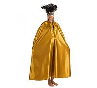 Krause & Sohn Cap Unisexe Venezia Cape à Capuche Or Carnaval masqué Boule Baroque Venise