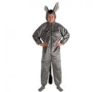 Krause & Sohn Costume de Conte de fées Combinaison d'âne Adulte Gris Costume d'animal en Peluche Carnaval L-XL (Hommes)