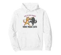 Krav Maga Chat d'autodéfense Amusant pour Chaton Arts Martiaux Sweat à Capuche