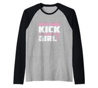 Krav Maga de défense Puissant Kick It Like a Girl Manche Raglan