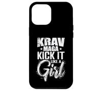 Krav Maga Kick It Like a Girl L'élégance en Action Coque pour iPhone 12 Pro Max