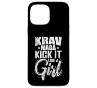 Krav Maga Kick It Like a Girl L'élégance en Action Coque pour iPhone 13 Pro Max