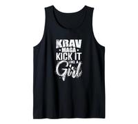 Krav Maga Kick It Like a Girl L'élégance en Action Débardeur