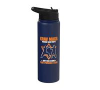 Krav Maga parce que certaines personnes ont juste besoin d'un coup de main Stainless Steel Insulated Water Bottle