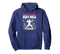 Krav Maga : Pas de règles, Juste Une puissante autodéfense Sweat à Capuche, Unisexe pour Adultes, Bleu Marine, XL
