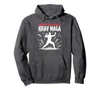 Krav Maga : Pas de règles, Juste Une puissante autodéfense Sweat à Capuche, Unisexe pour Adultes, Chiné Foncé, L