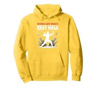 Krav Maga : Pas de règles, Juste Une puissante autodéfense Sweat à Capuche, Unisexe pour Adultes, Citron, XL