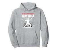 Krav Maga : Pas de règles, Juste Une puissante autodéfense Sweat à Capuche, Unisexe pour Adultes, Gris Chiné, XL