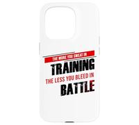 Krav Maga - Plus vous transpirez pendant l'entraînement, moins vous saignez Coque pour iPhone 15 Pro