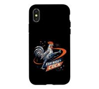 Krav Maga Robot Coq Chasseur d'autodéfense Coque pour iPhone X/XS