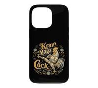 Krav Maga Robot Coq Kick Arts Martiaux Coque pour iPhone 13 Pro