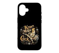 Krav Maga Robot Coq Kick Arts Martiaux Coque pour iPhone 16