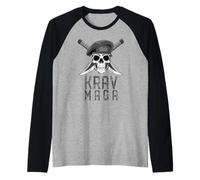 Krav Maga Skull MMA Combat Self Defense Manche Raglan