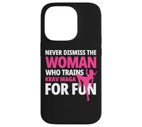 Krav Maga Woman Self Defense MMA d'Israël Coque pour iPhone 14 Pro