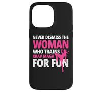 Krav Maga Woman Self Defense MMA d'Israël Coque pour iPhone 14 Pro Max