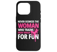 Krav Maga Woman Self Defense MMA d'Israël Coque pour iPhone 16 Pro