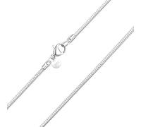 Kraven Collier fin en argent 925 pour femme - Sans pendentif - Disponible en 40,45,50,55,60 cm, 40 cm, Laiton, Pas de gemme