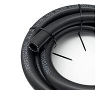 KRD PERFORMANCE Tuyau de carburant à pousser - 12 AN NBR - Compatible avec système de carburant, E85, E10, huiles, éthanol, lubrifiants et liquide de refroidissement (0,6 m, AN12, 3/4 ID)