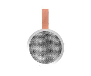 KREAFUNK aGO 2 Fabric Enceinte Bluetooth Sans Fil - Design tissu, IPX5 Étanche, Portable, Batterie Longue Autonomie -blanc