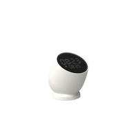 KREAFUNK Bell Réveil digital sans fil - LED dimmable, fonction snooze flip, batterie longue durée, design compact -blanc