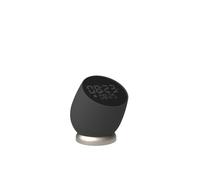 KREAFUNK Bell Réveil digital sans fil - LED dimmable, fonction snooze flip, batterie longue durée, design compact -noir